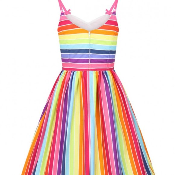 Hell Bunny The Rainbow Plus Size Dress Size 2x - Picture 4 of 5